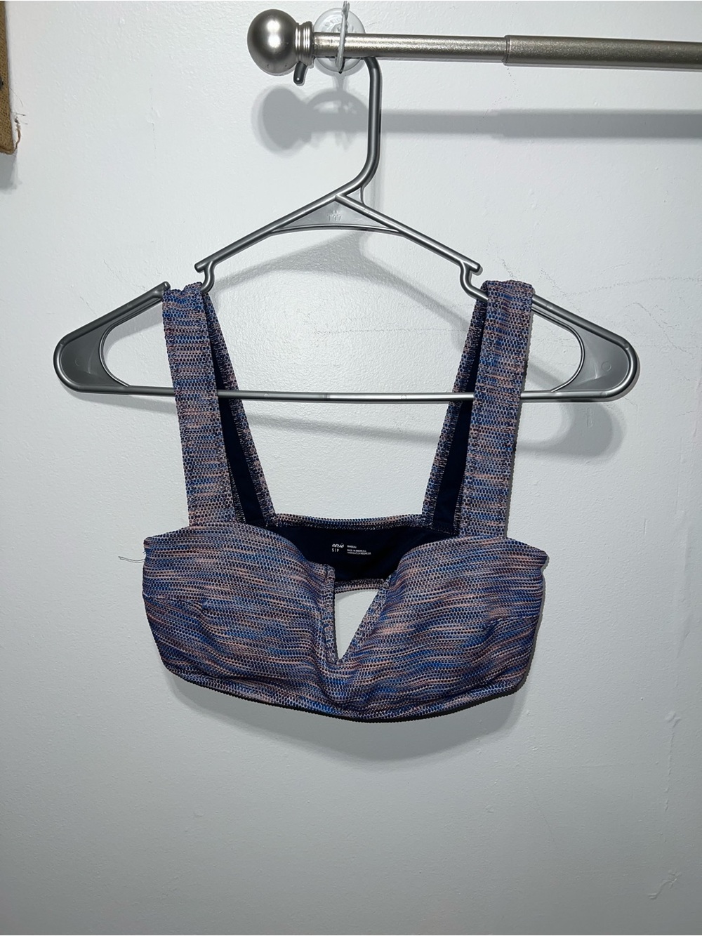 aerie Heathered Blue and Pink Underwire Bralette